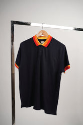 Polo Shirt With Sweater Knit Detailing - Brackets
