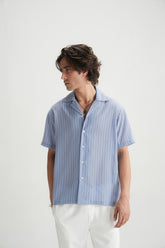 Resort Shirt in Soft Blue - Brackets