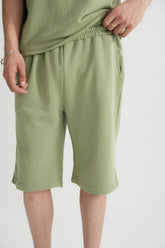 Aspen Green Terry Shorts - Brackets