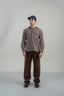Rust Brown with Aqua Stripes Classic Shirt