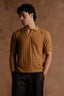 Jacquard Polo Shirt - Mustard