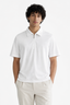 White Zipper Polo