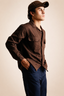 Long Sleeve Utility Shirt - Brown
