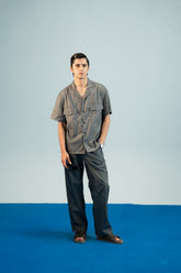 Front Pockets Resort Shirt - Grey