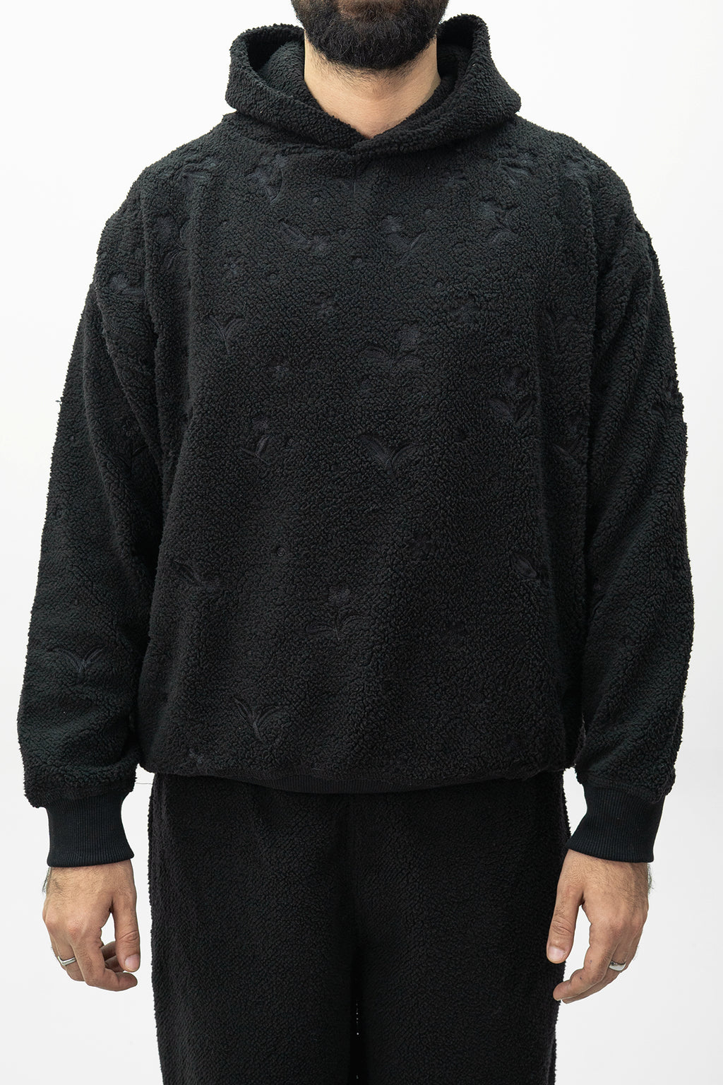 Sherpa Embroidered Hoodie