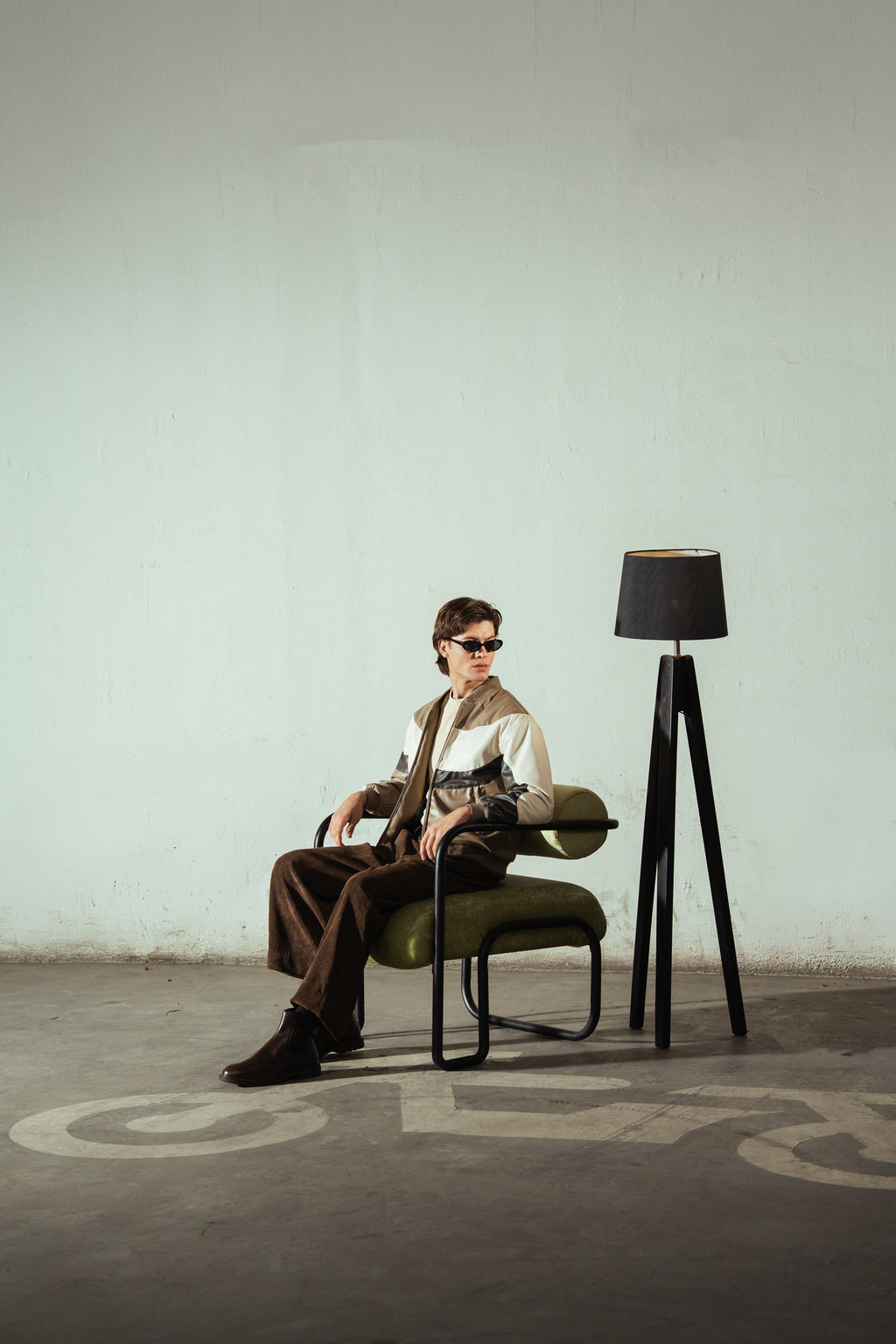 Leather Jacket With Panels