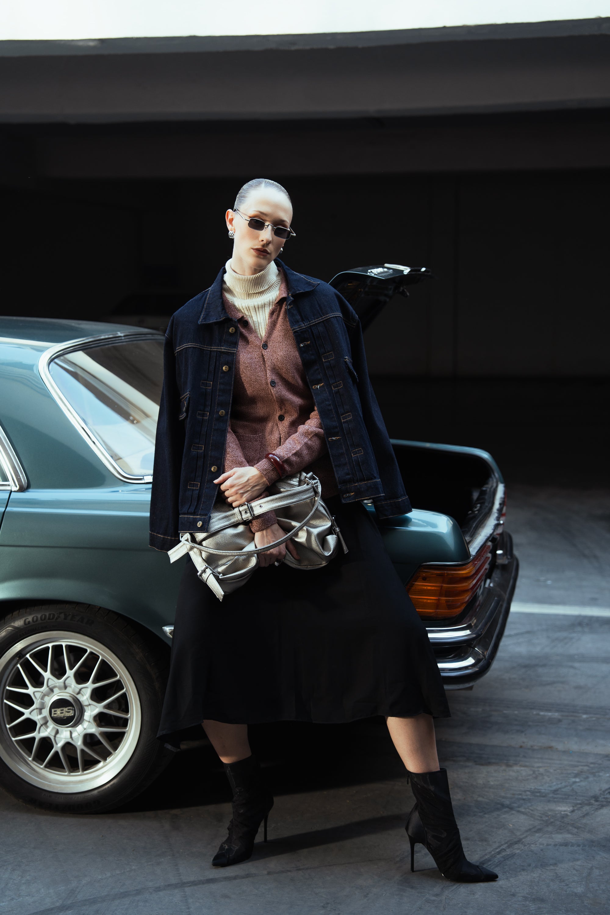 Blue Denim Trucker Jacket - Women