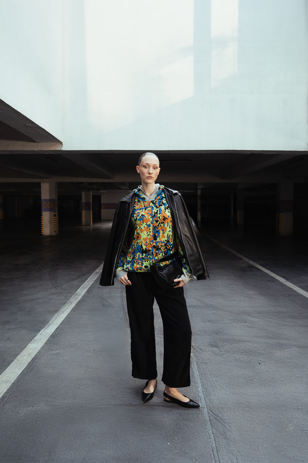 Leather Jacket - Black - Women