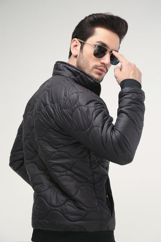 PUFFER JACKET WITH BADGE - Brackets