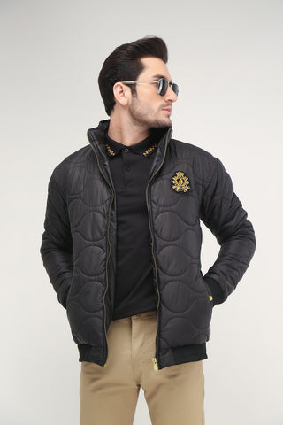 PUFFER JACKET WITH BADGE - Brackets