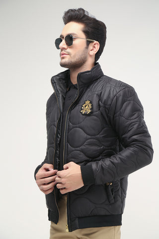 PUFFER JACKET WITH BADGE - Brackets