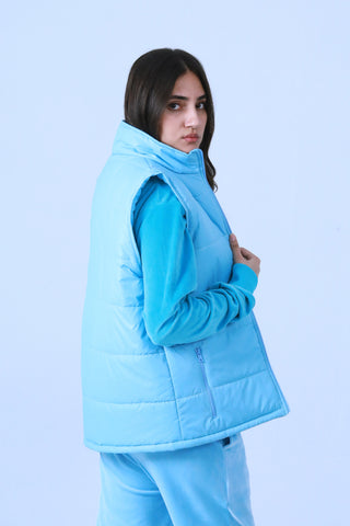 Sleeveless Puffer Jacket - Brackets