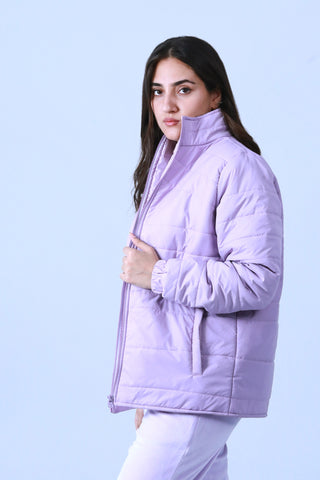 Lilac Puffer Jacket - Brackets
