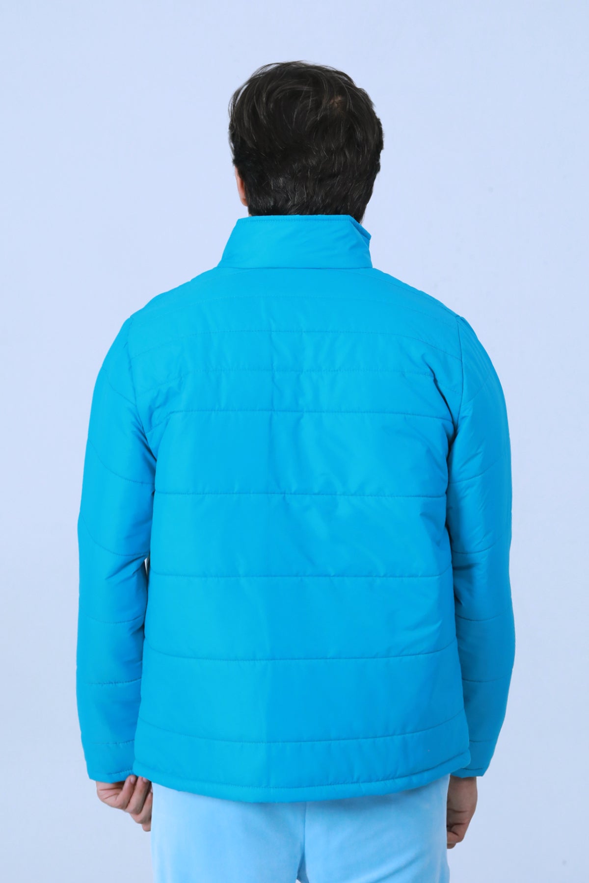 Blue Puffer Jacket - Brackets