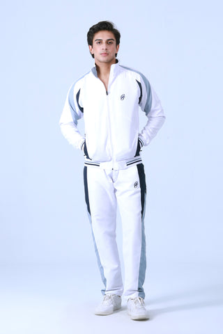 WHITE TRACK JACKET - Brackets