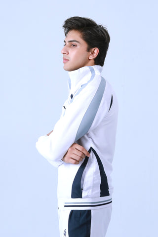 WHITE TRACK JACKET - Brackets