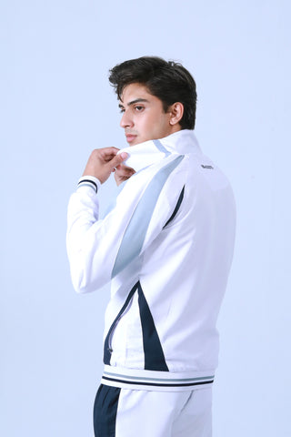 WHITE TRACK JACKET - Brackets