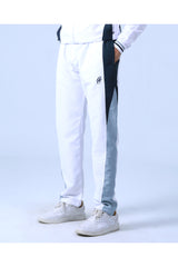 WHITE TRACK TROUSERS