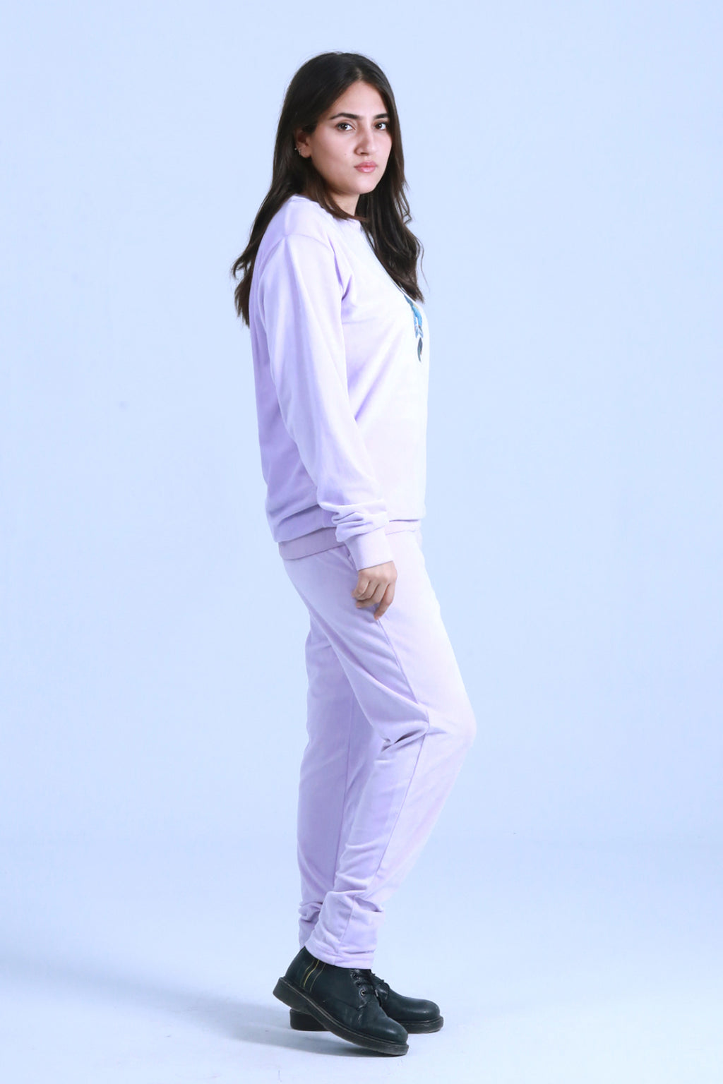 VELOUR SWEATSHIRT WITH SUBLIMATION PRINT - Brackets