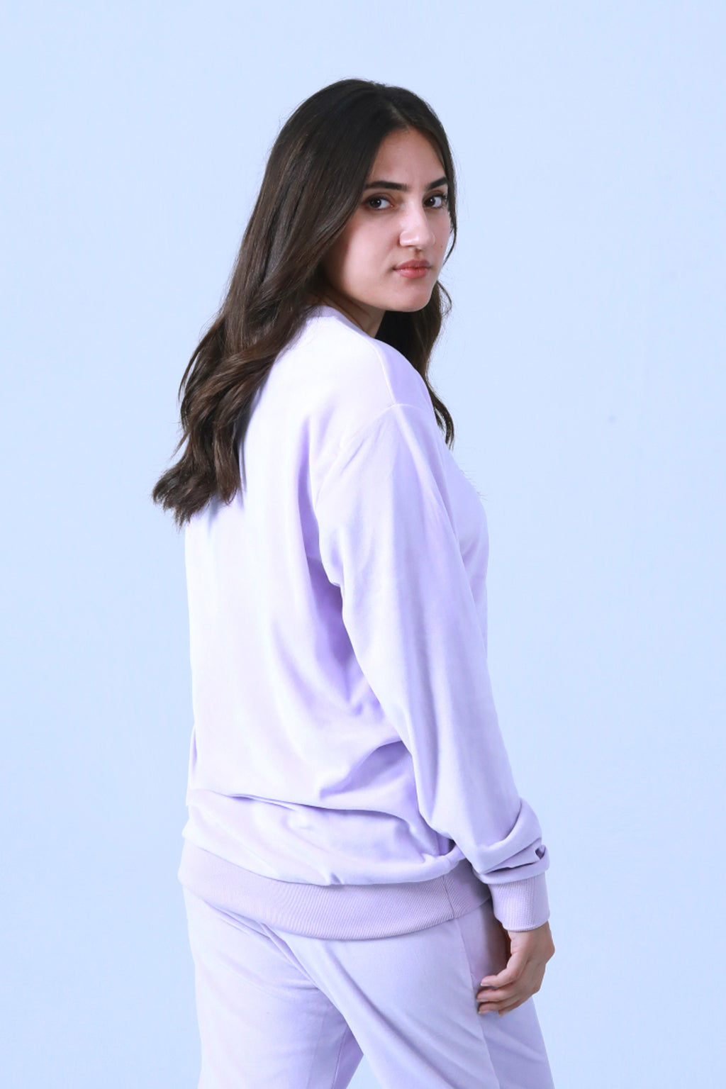 VELOUR SWEATSHIRT WITH SUBLIMATION PRINT - Brackets