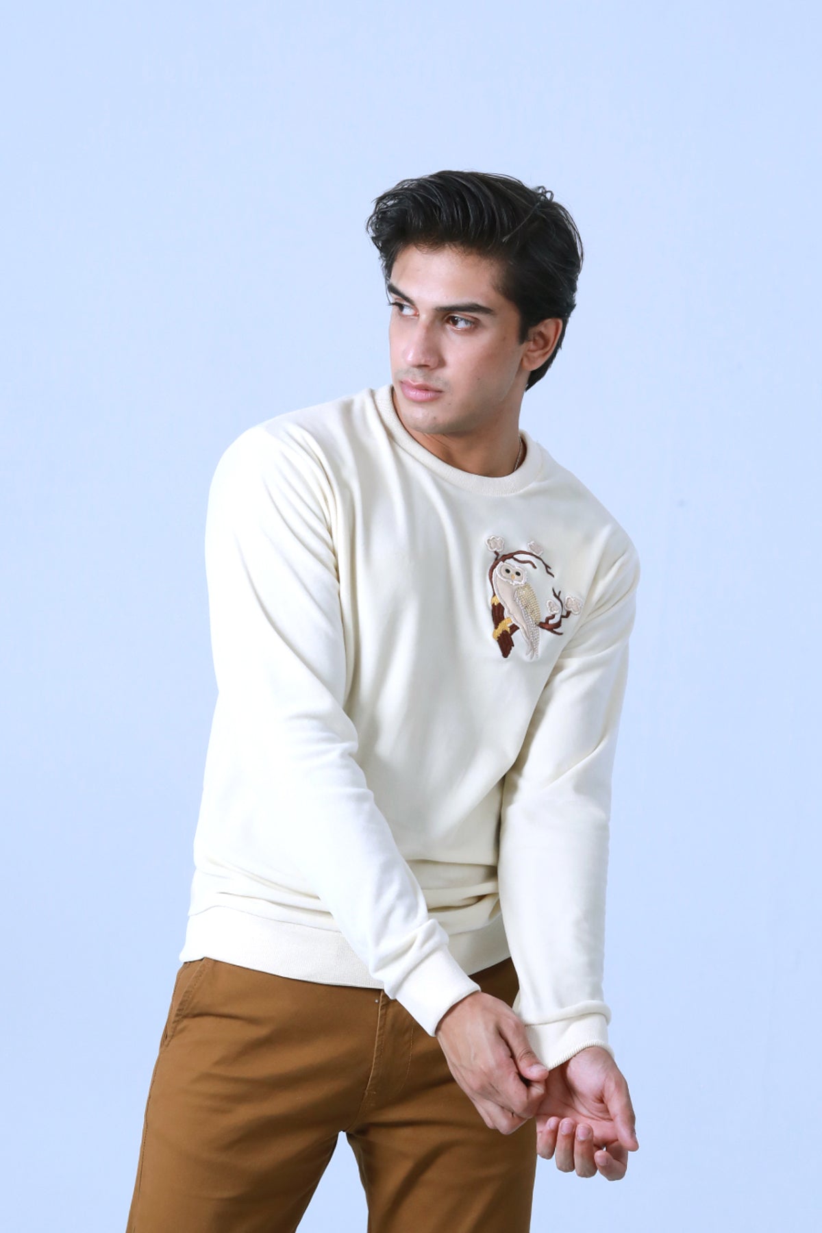 EMBELLISHED VELOUR SWEATSHIRT - Brackets