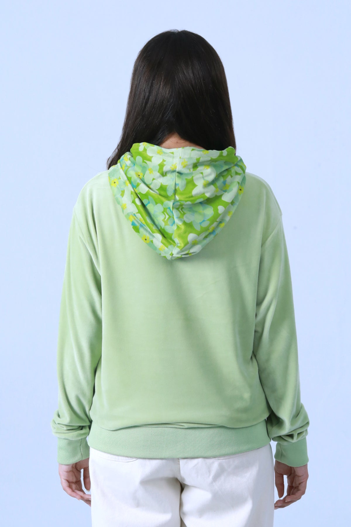 Velour Pullover Hoodie - Brackets