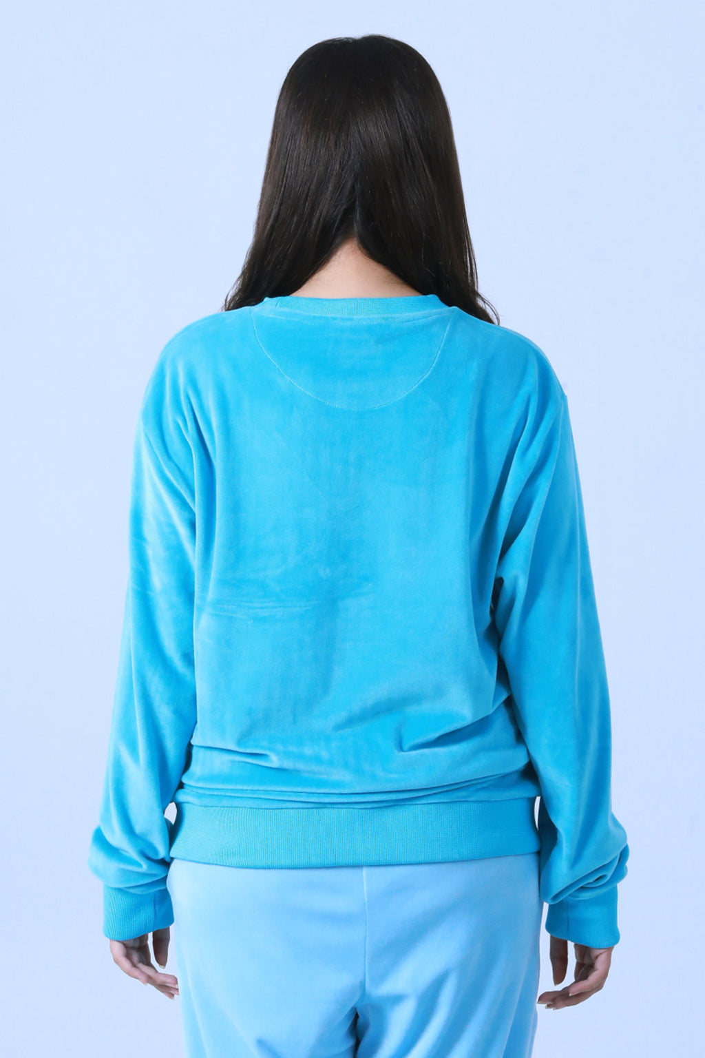 EMBELISHED VELOUR SWEATSHIRT - Brackets