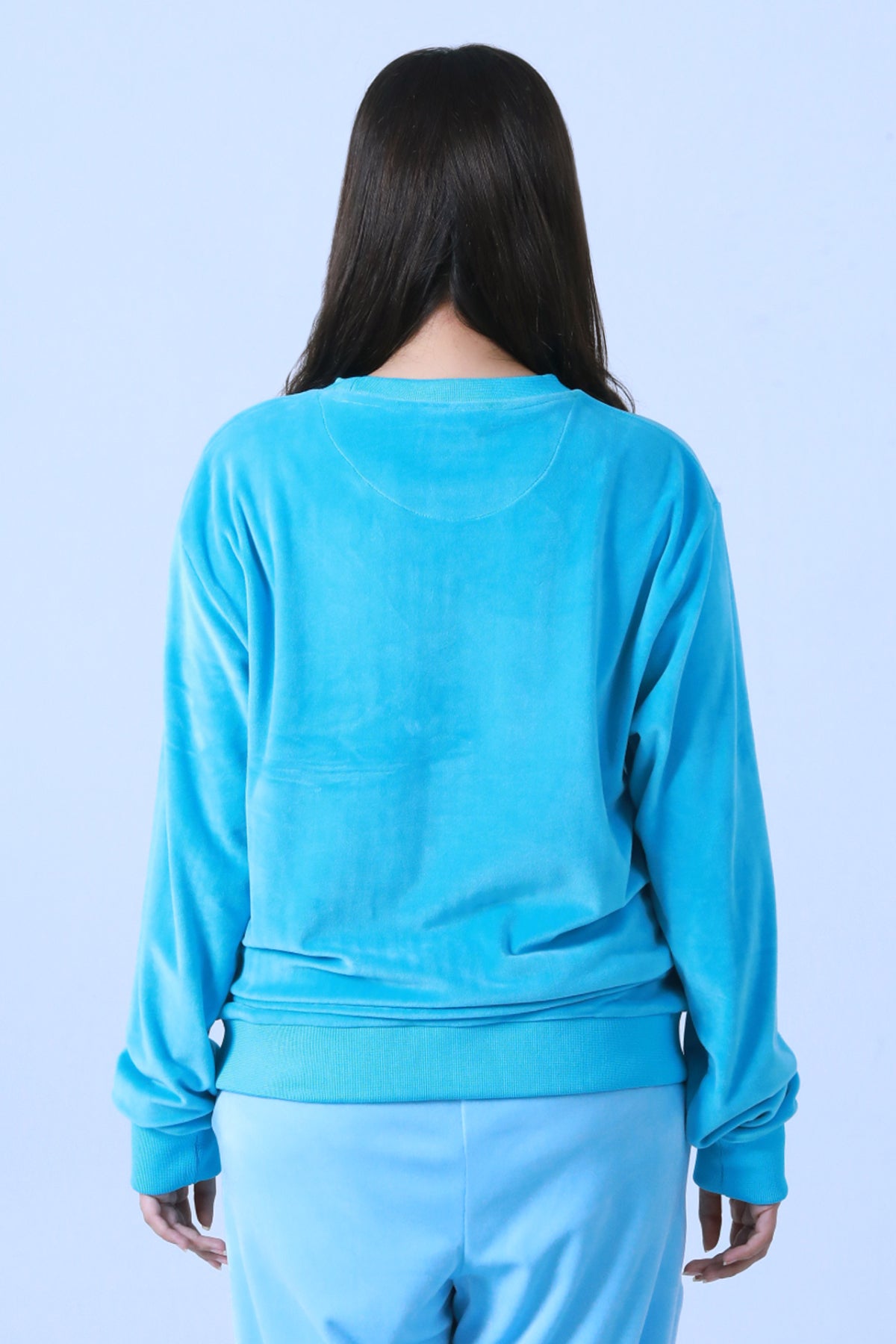 EMBELISHED VELOUR SWEATSHIRT - Brackets