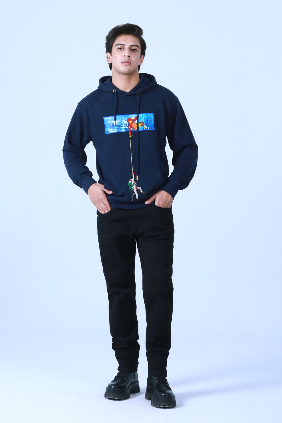 Embroidered Hoodie - Brackets Main image