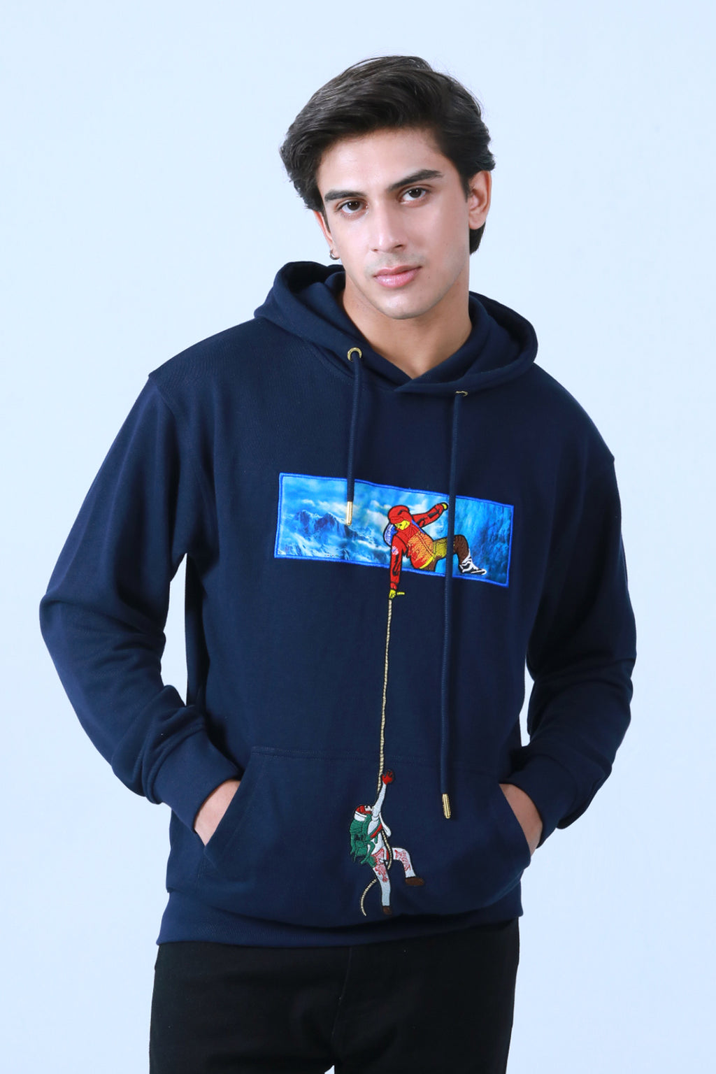 Embroidered Hoodie - Brackets