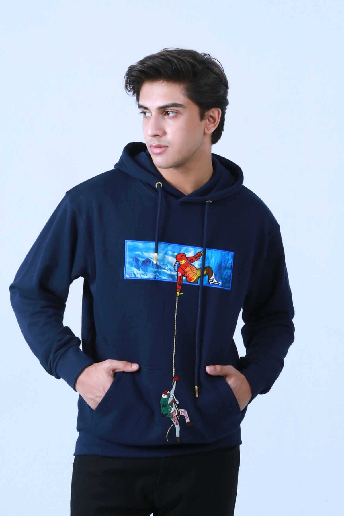 Embroidered Hoodie - Brackets