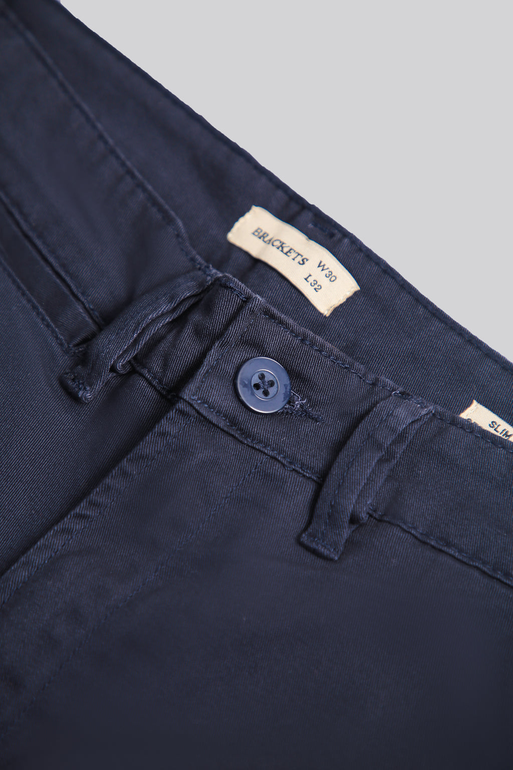 Straight Slim Fit Chinos - Brackets