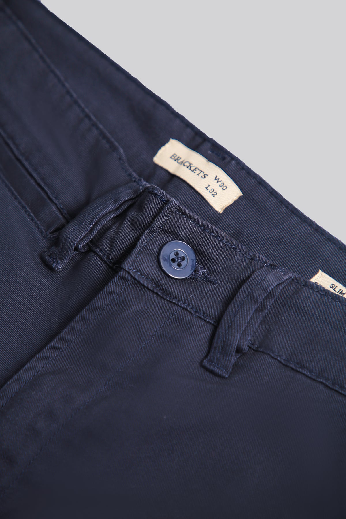 Straight Slim Fit Chinos - Brackets
