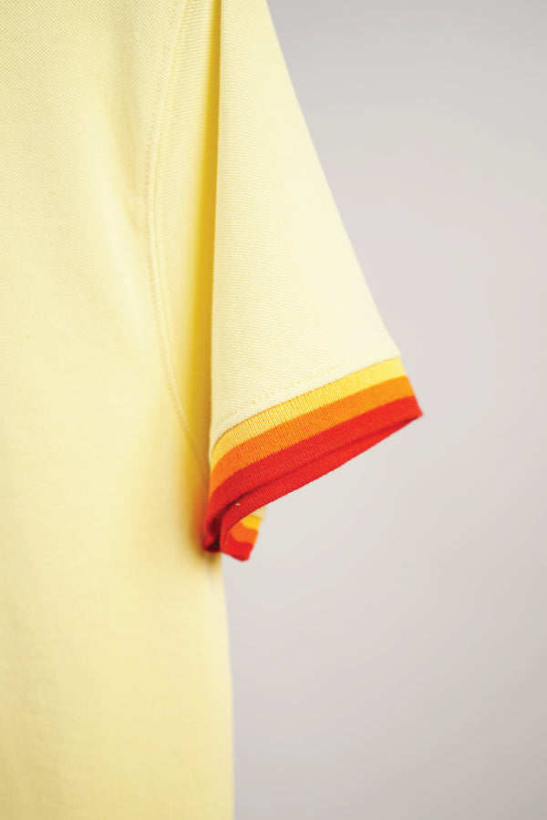 Polo Shirt With Sweater Knit Detailing - Brackets