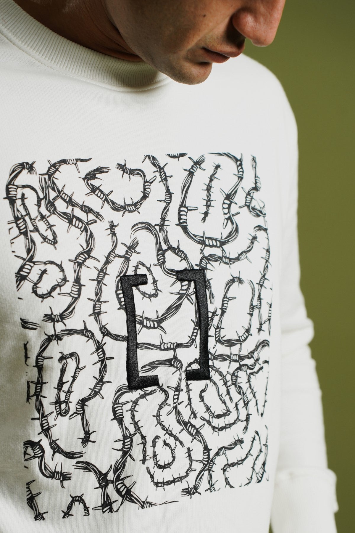 Embroidered Sweatshirt - Brackets