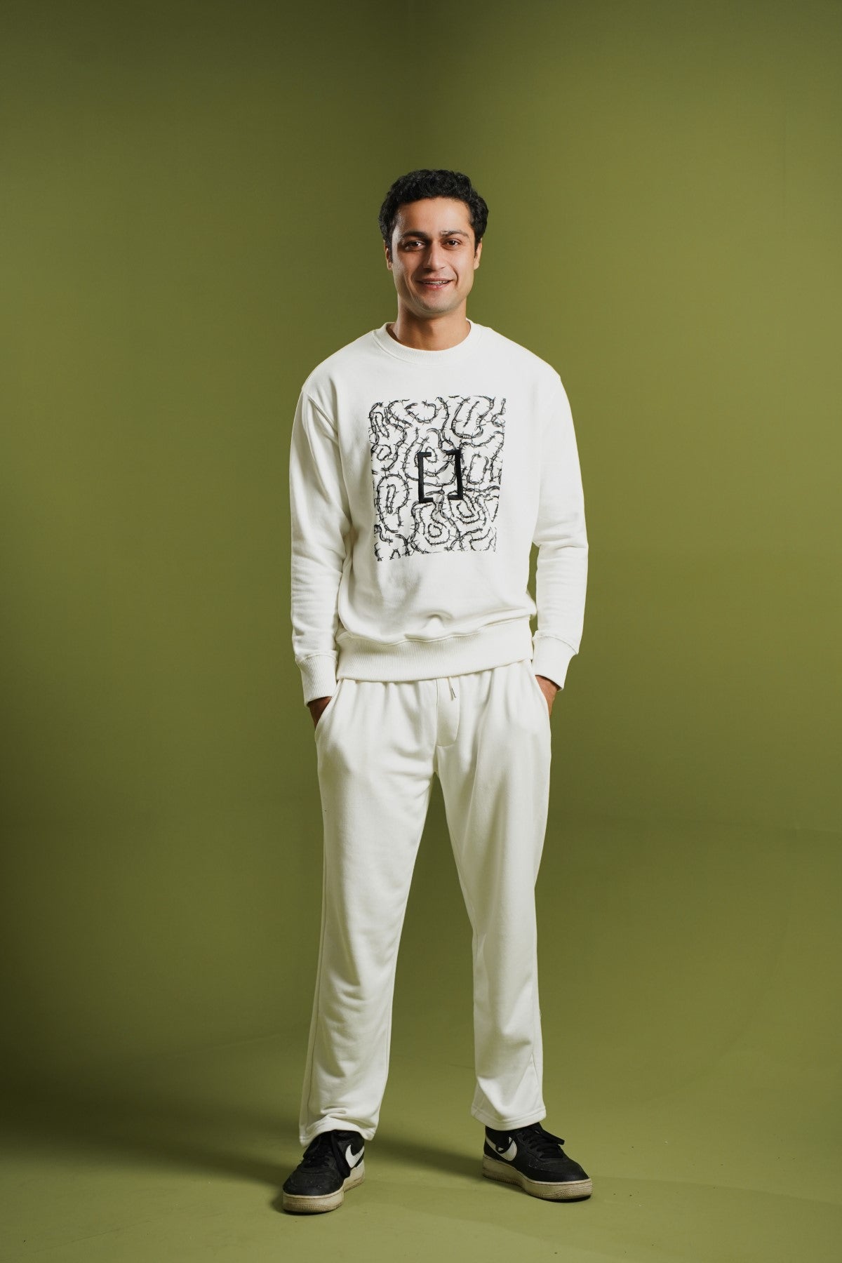 Embroidered Sweatshirt - Brackets Main image
