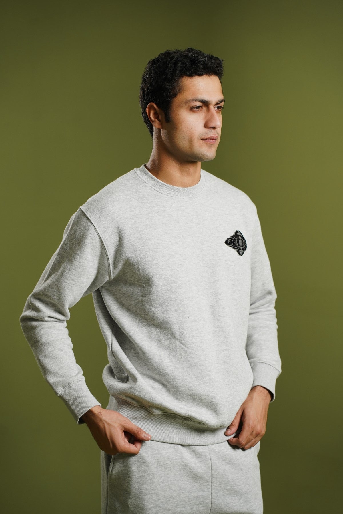 Embroidered Sweatshirt - Brackets Main image