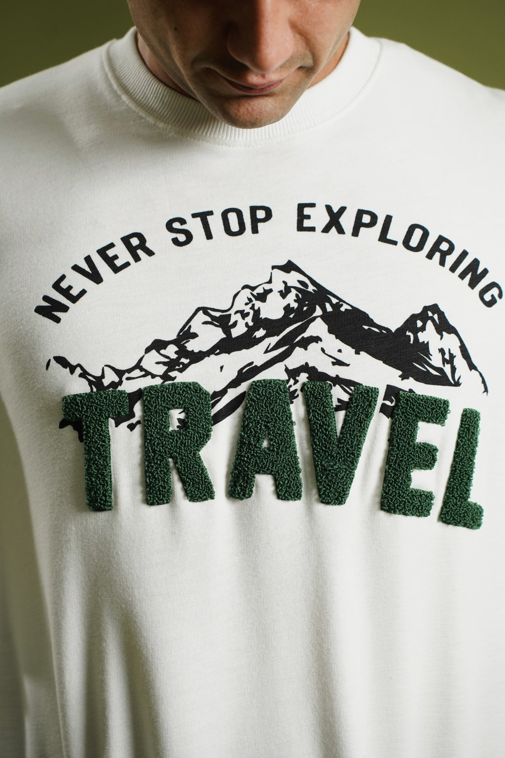 Pigmented Printed Sweatshirt - Brackets