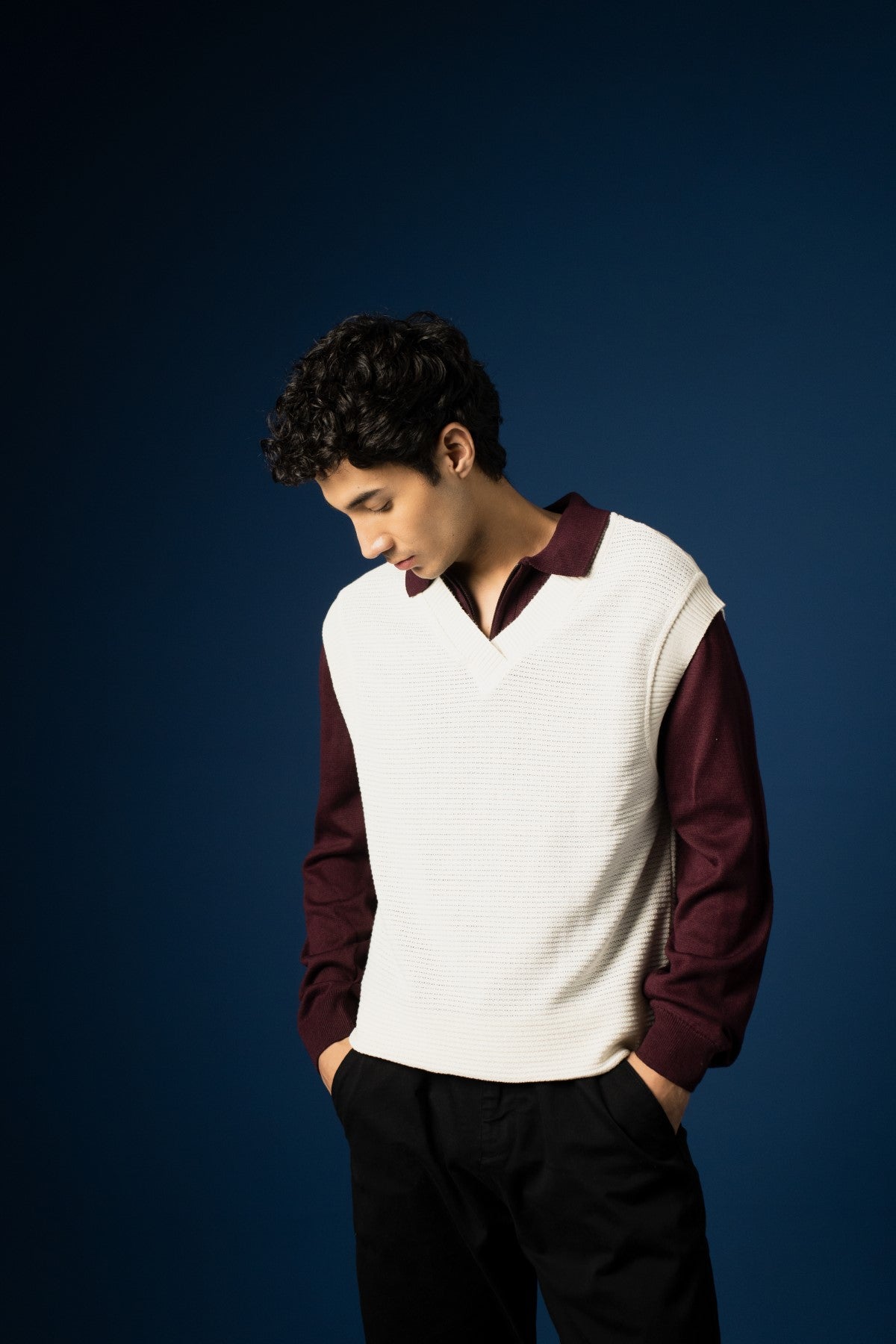 Knitted Sweater Vest - Brackets Main image