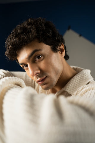 V-Neck Sweater - Brackets