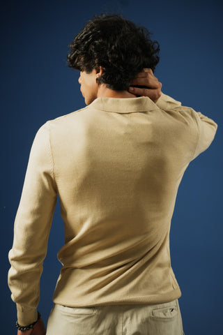 Half Zip Long Sleeve Polo - Brackets
