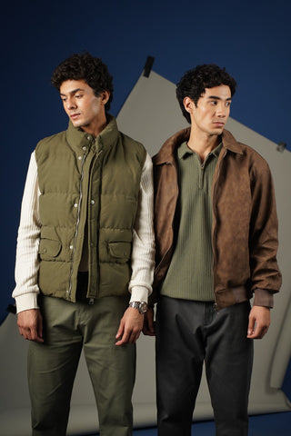 FAUX LEATHER JACKET - Brackets