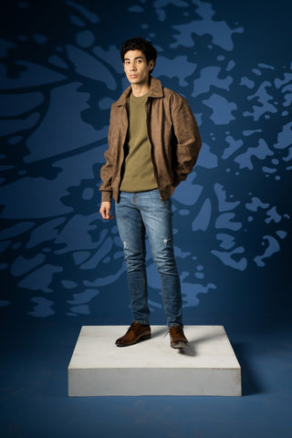 FAUX LEATHER JACKET - Brackets