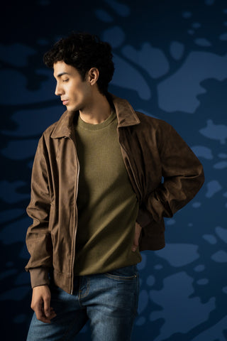 FAUX LEATHER JACKET - Brackets