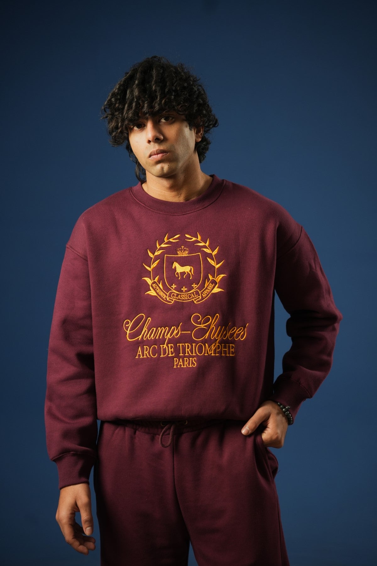 Embroidered Sweatshirt - Brackets