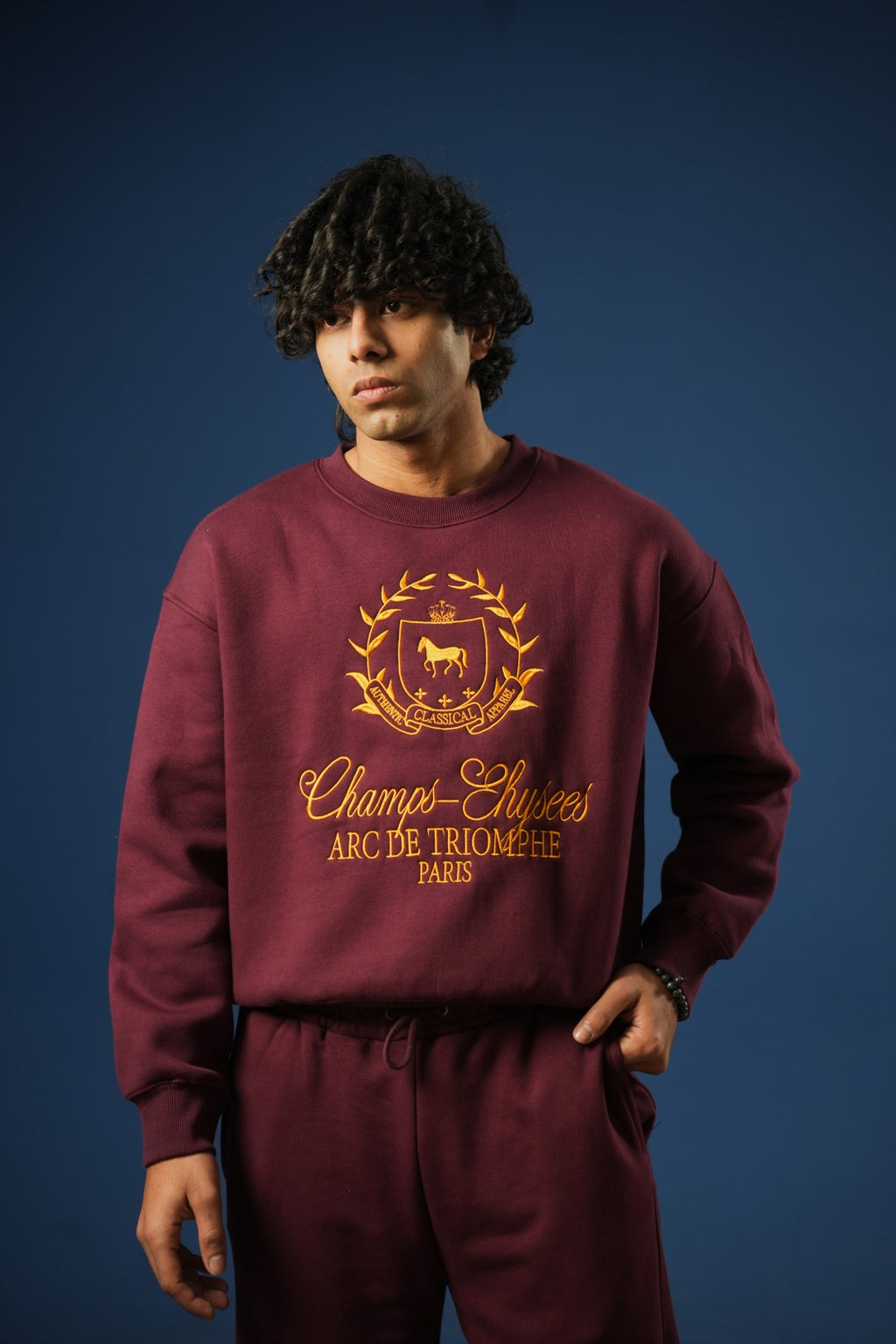 Embroidered Sweatshirt - Brackets