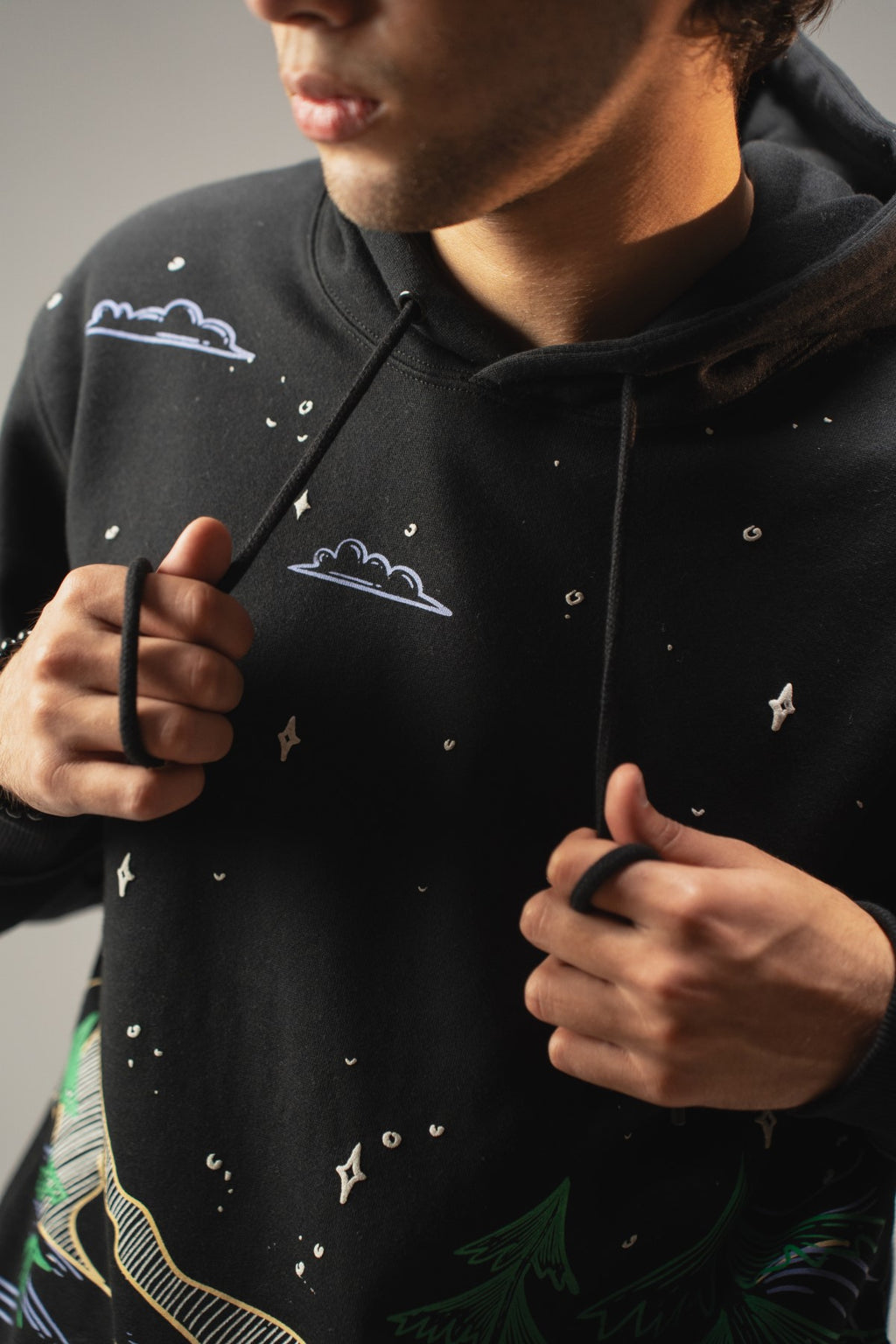 Screen Printed Hoodie - Brackets