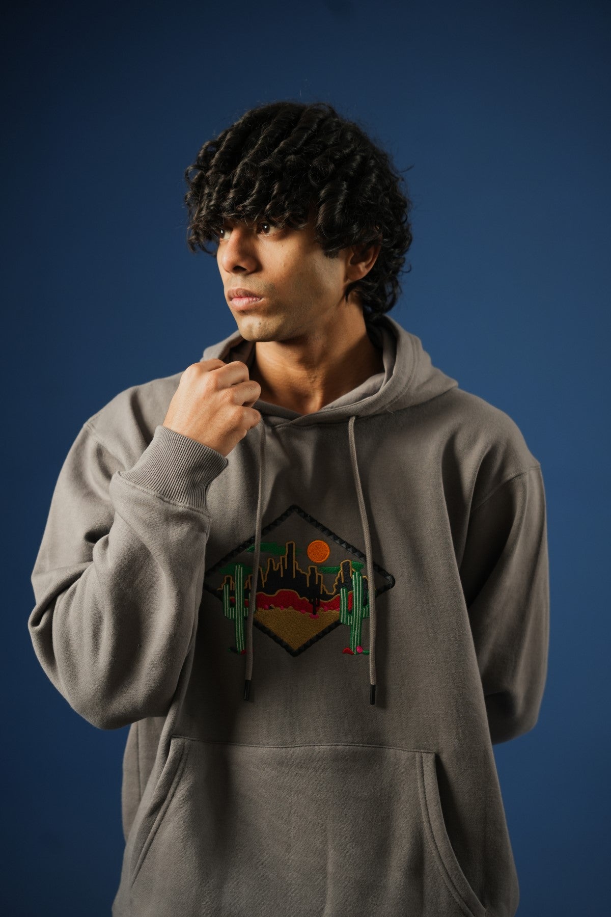 Embroidered Hoodie - Brackets Main image