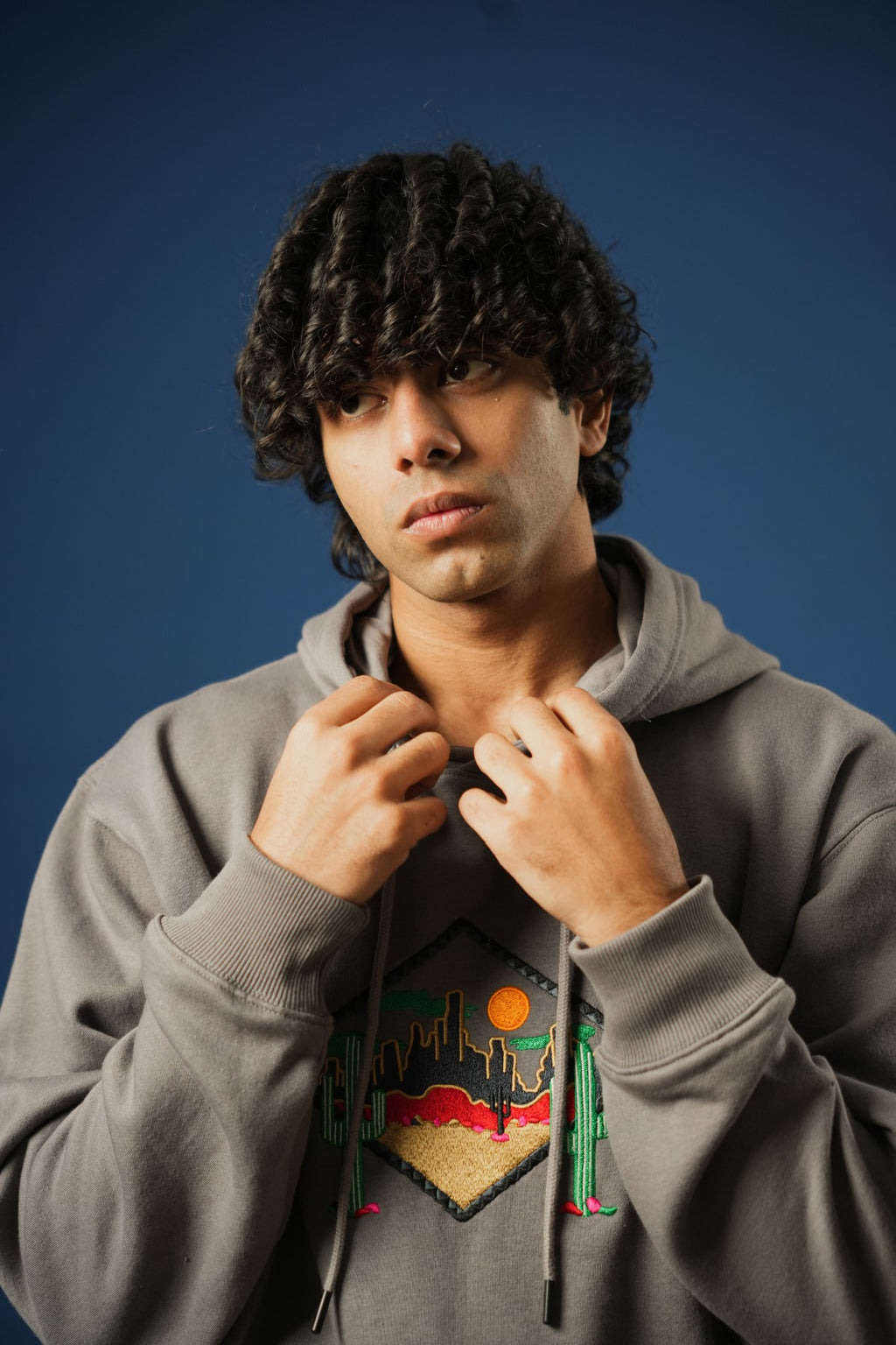 Embroidered Hoodie - Brackets