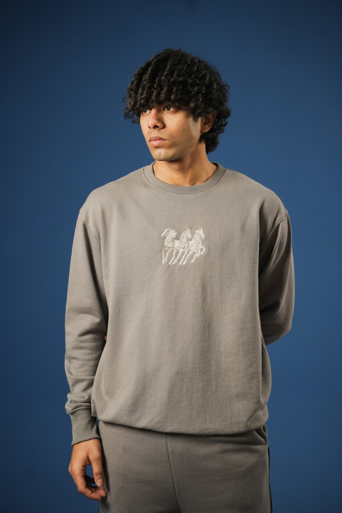 Embroidered Sweatshirt - Brackets Main image